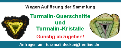 Auflösung der Turmalin Sammlung